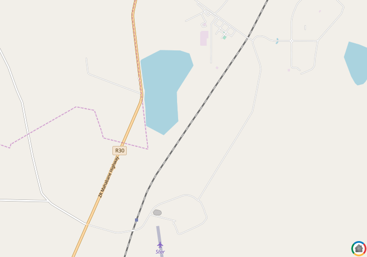 Map location of Theunissen